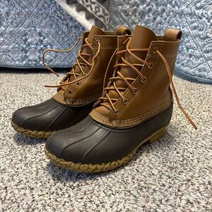 L.L. Bean Women's Brown and Black Duck Boots